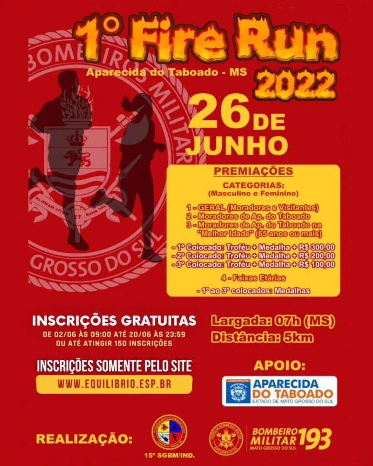 1ª FIRE RUN DE APARECIDA DO TABOADO-MS