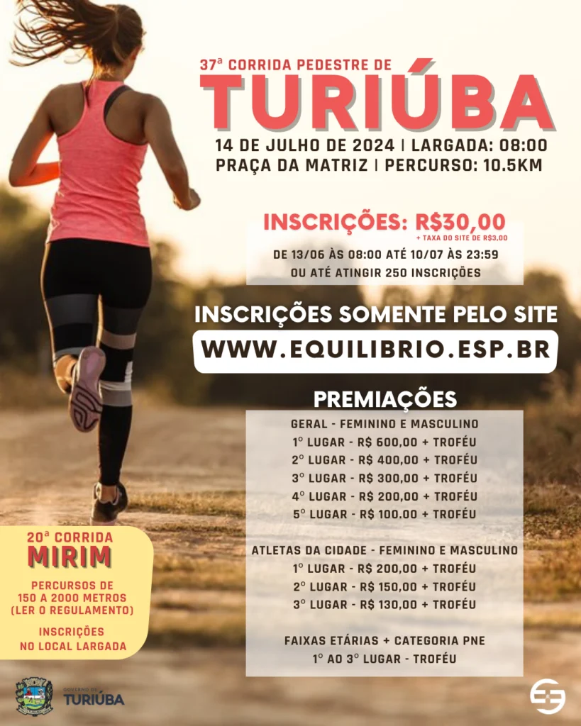 37ª CORRIDA PEDESTRE DE TURIUBA-SP