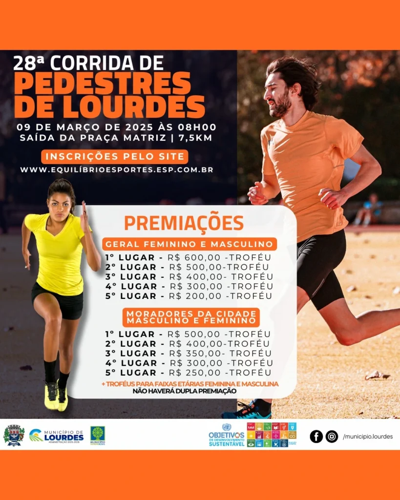 28ª Corrida Pedestre Cidade De Lourdes-SP