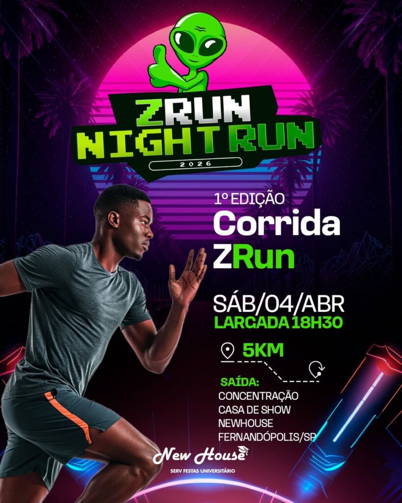 1ª CORRIDA ZRUN NIGHT RUN - FERNANDÓPOLIS-SP