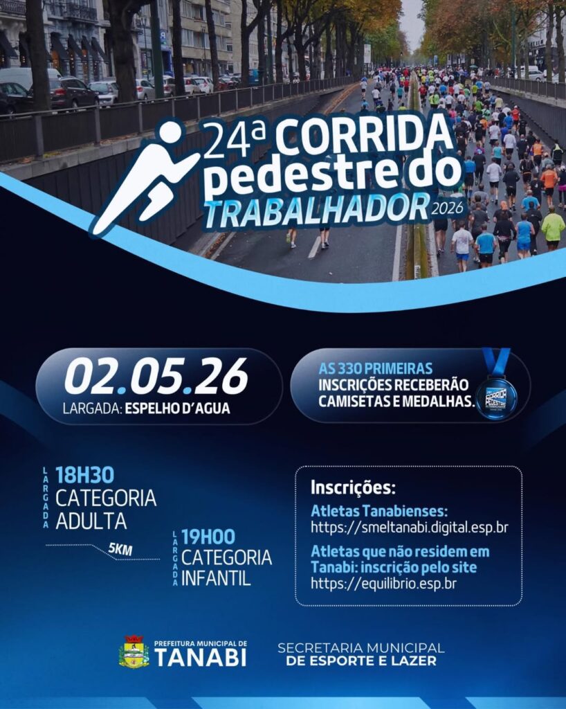 24ª CORRIDA PEDESTRE DO TRABALHADOR DE TANABI 2026