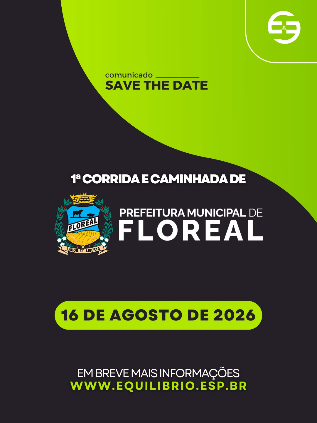 1ª Corrida e Caminhada de Floreal-SP 2026