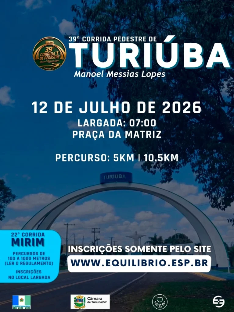 39ª CORRIDA PEDESTRE DE TURIUBA-SP