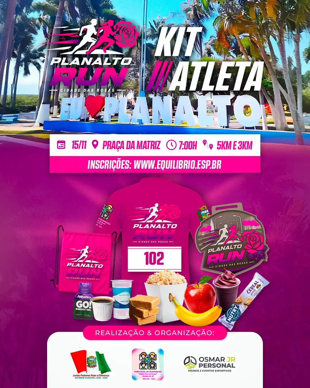 1ª CORRIDA PEDESTRE DA CIDADE DE PLANALTO-SP
