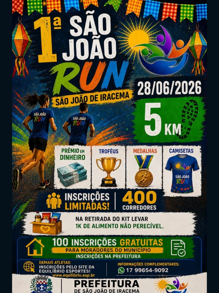 1ª SÃO JOAO RUN - SÃO JOÃO DE IRACEMA-SP