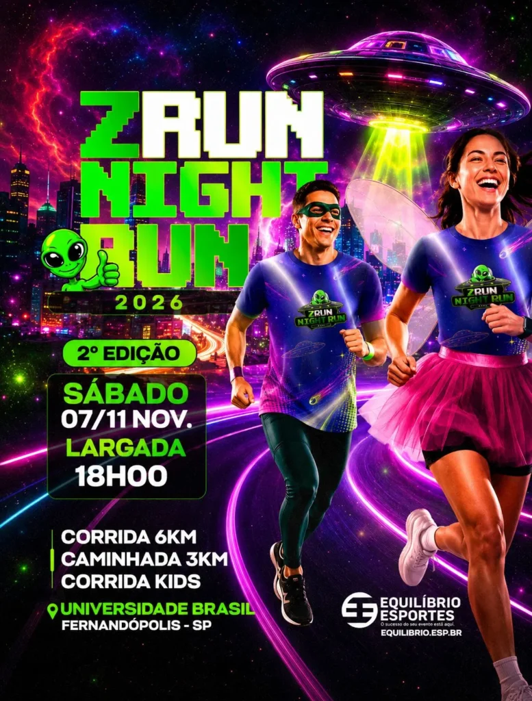 2ª CORRIDA ZRUN NIGHT RUN - FERNANDÓPOLIS-SP