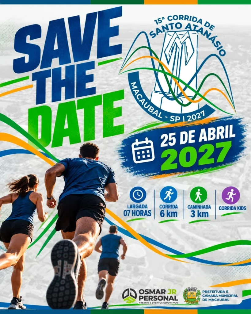 15ª CORRIDA DE SANTO ATANASIO - MACAUBAL-SP