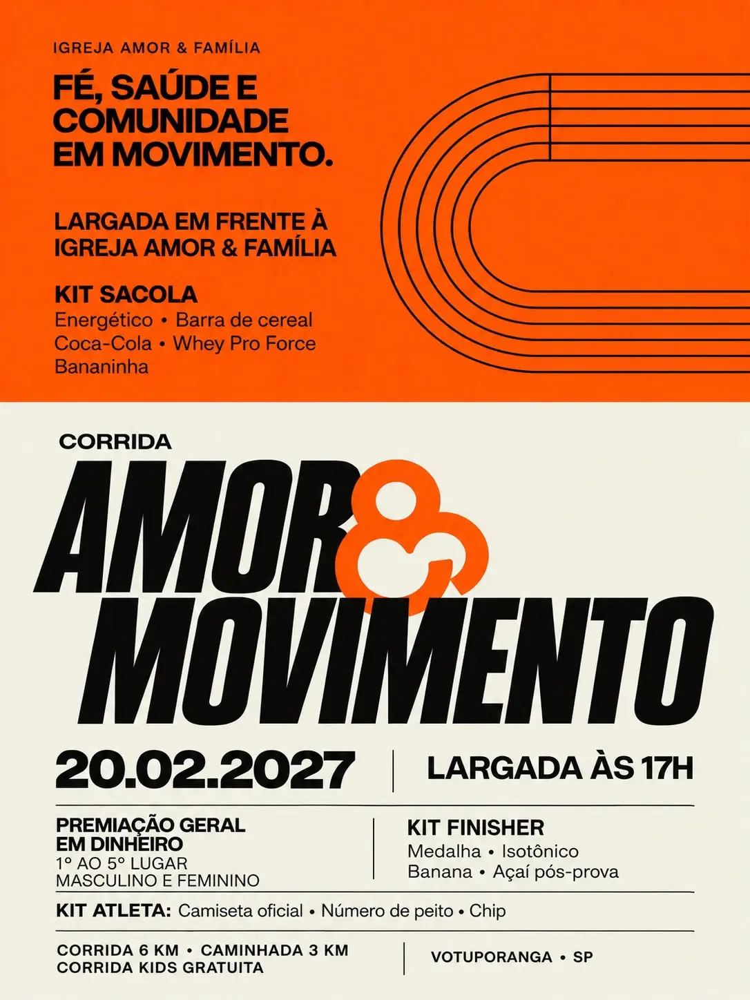 CORRIDA AMOR & MOVIMENTO DA IGREJA AMOR & FAMÍLIA